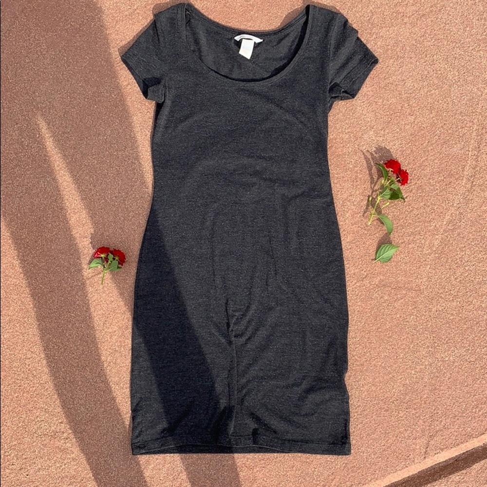 HM basic grey dress